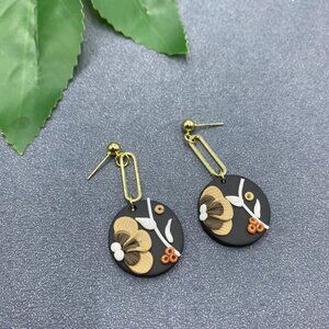 Floral Clay Earrings
